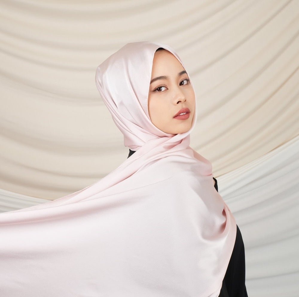 Versatile Headscarf Satin Solid Color Hijab (MH168) - Mariam's Collection