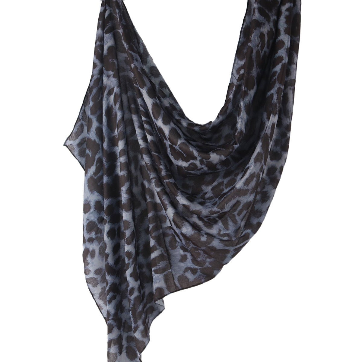 Versatile Leopard Print Fashionable Hijab (MH164) - Mariam's Collection