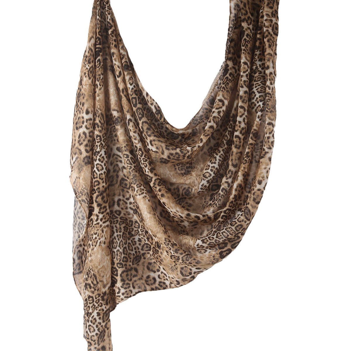 Versatile Leopard Print Fashionable Hijab (MH164) - Mariam's Collection