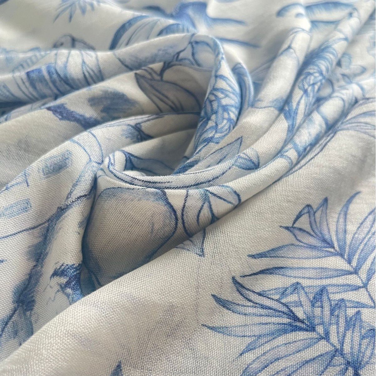 Versatile Watercolor Print Headscarf Soft Breathable Hijab (MH165) - Mariam's Collection