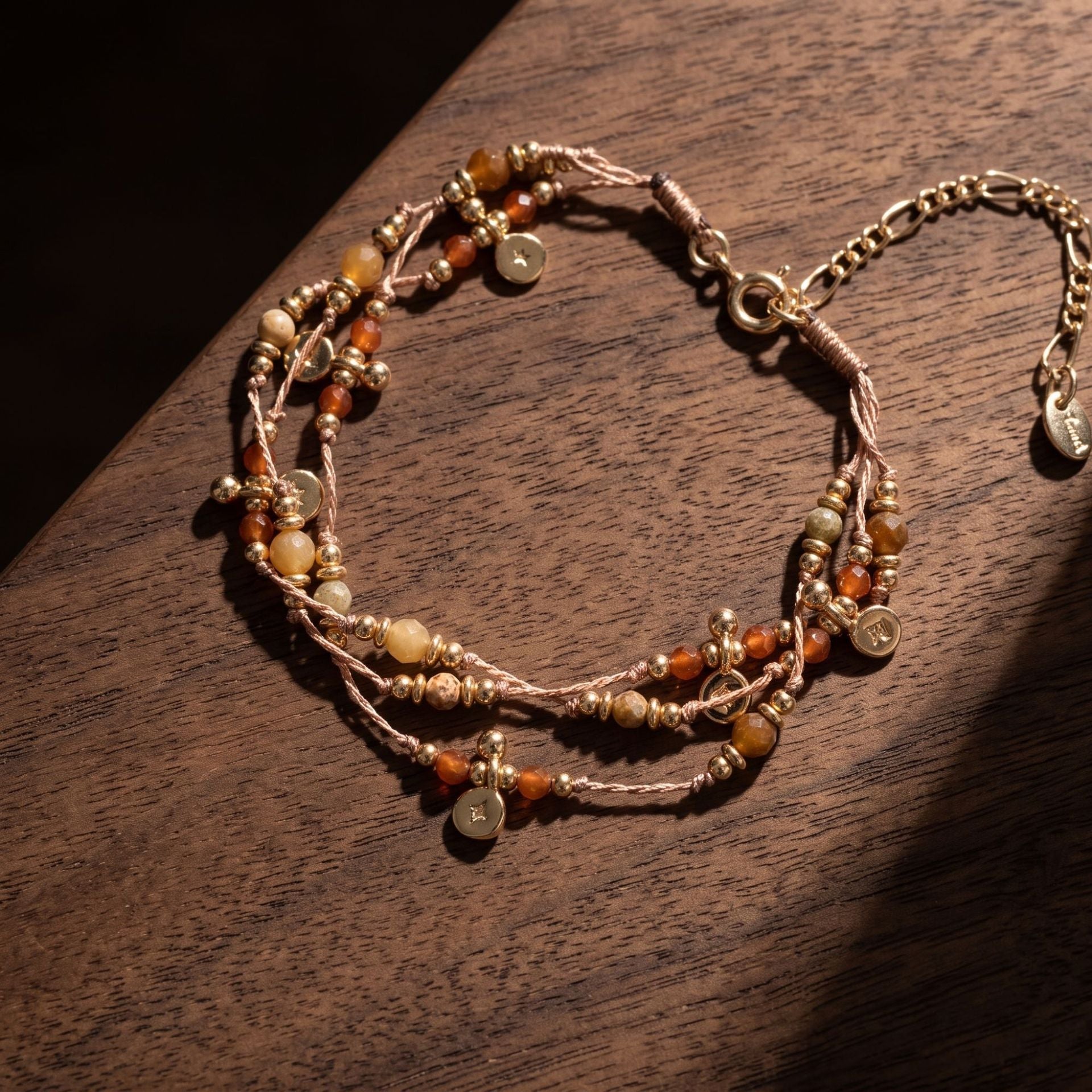 Vintage Bohemian Beaded Cord Bracelet(MAC462) - Mariam's Collection