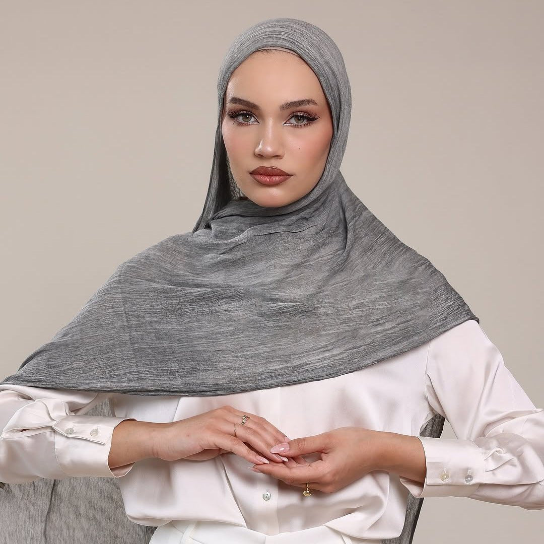 Vintage Charm, Modern Grace Shawl Hijab (MH171) - Mariam's Collection