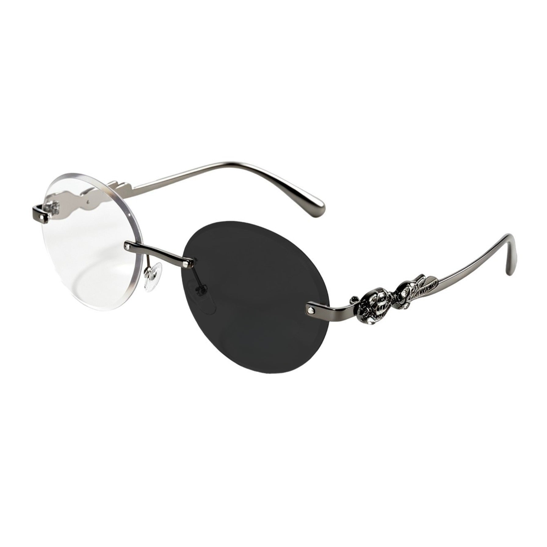 Vintage Oval Rimless Sun Glasses(MAC446) - Mariam's Collection