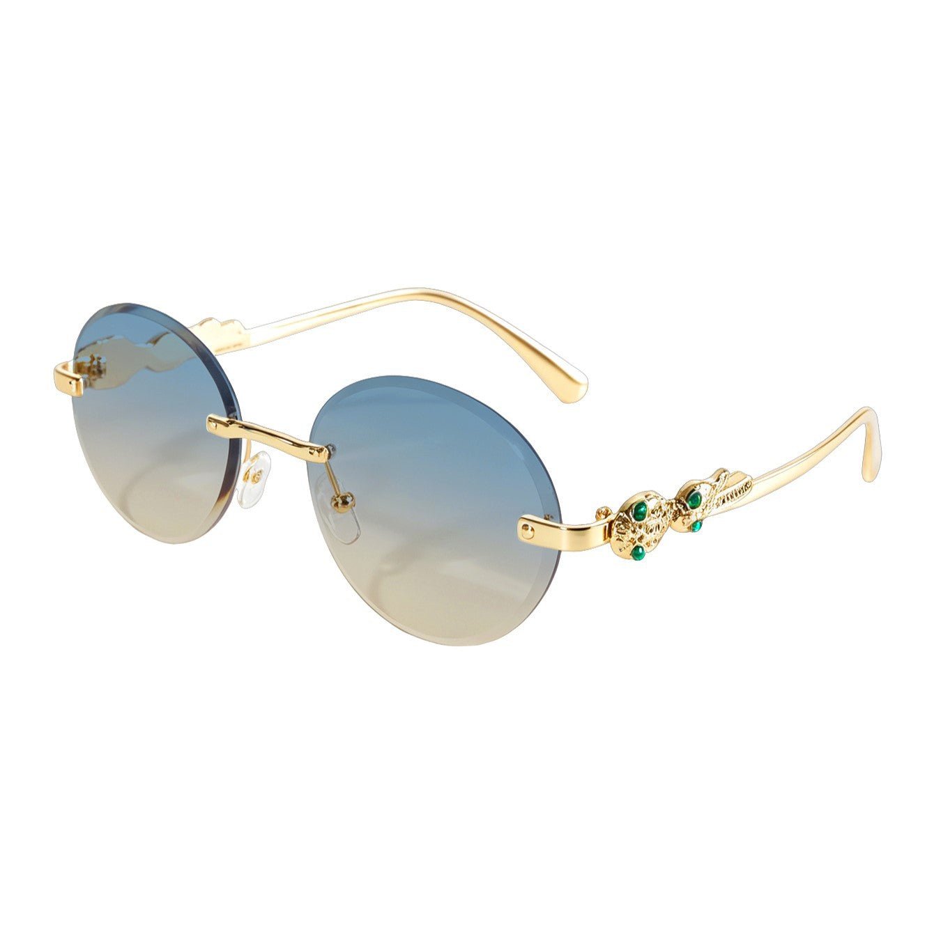 Vintage Oval Rimless Sun Glasses(MAC446) - Mariam's Collection