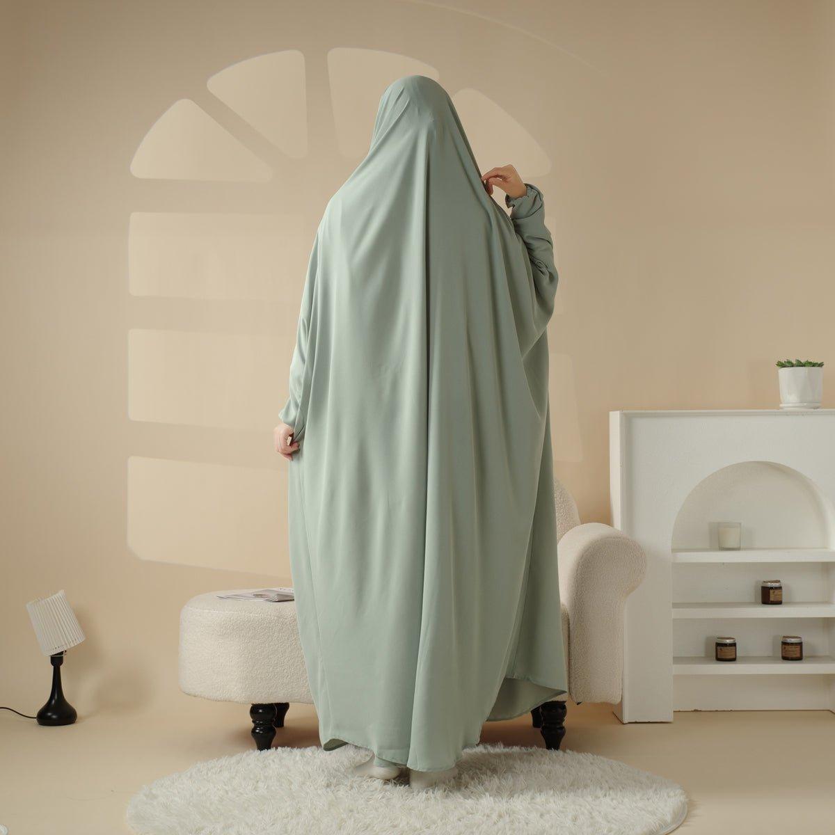 Viscose Niqab Attached 1 - Piece Plain Jilbab (MJ005) - Mariam's Collection