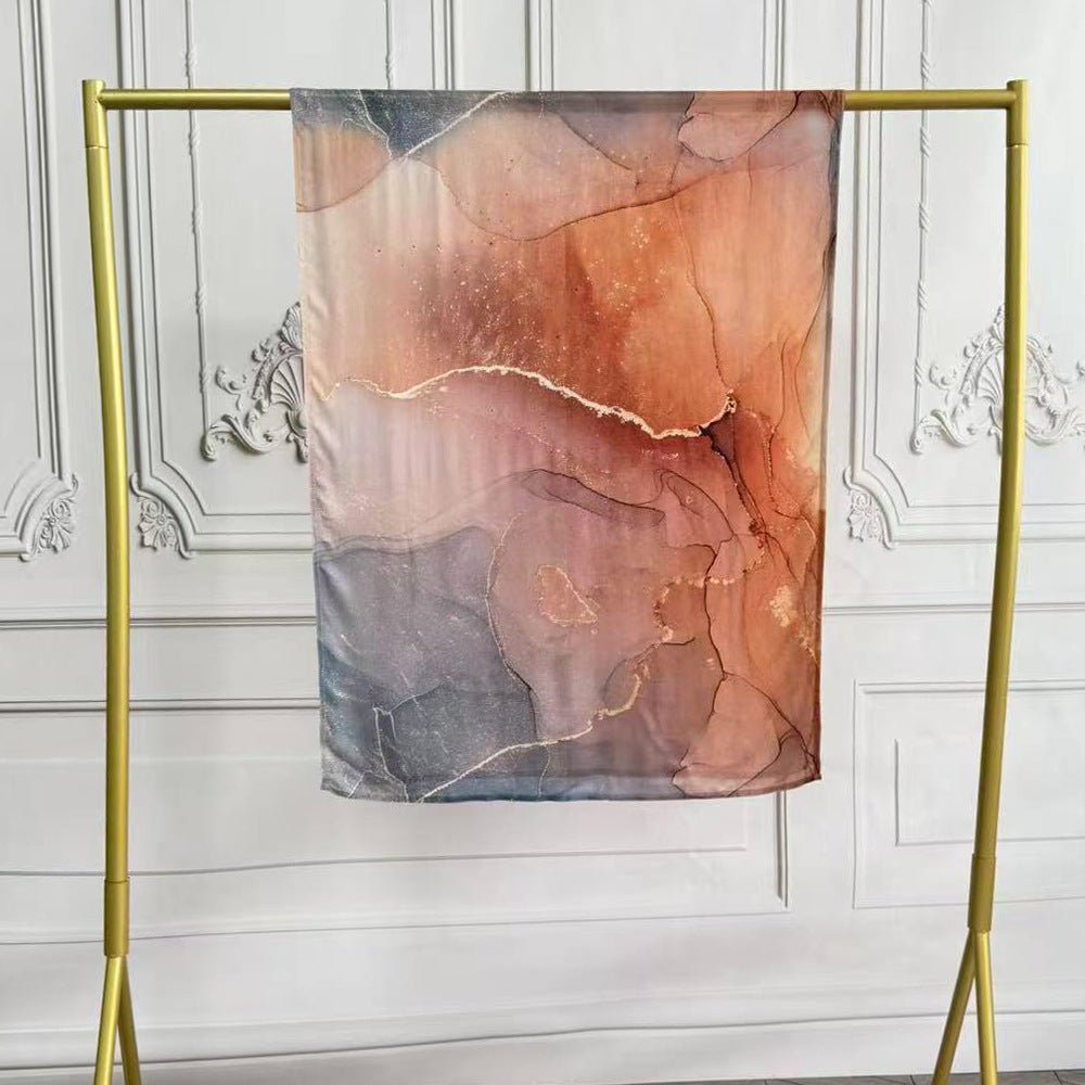 Watercolor Artistic Modal Hijab with Painted Floral Motifs (MH144) - Mariam's Collection