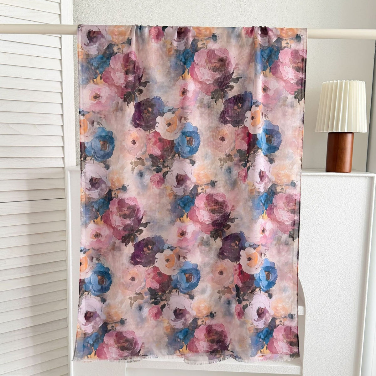 Watercolour & Tie-Dye Print Lightweight Hijab Scarf(MH257) - Mariam's Collection