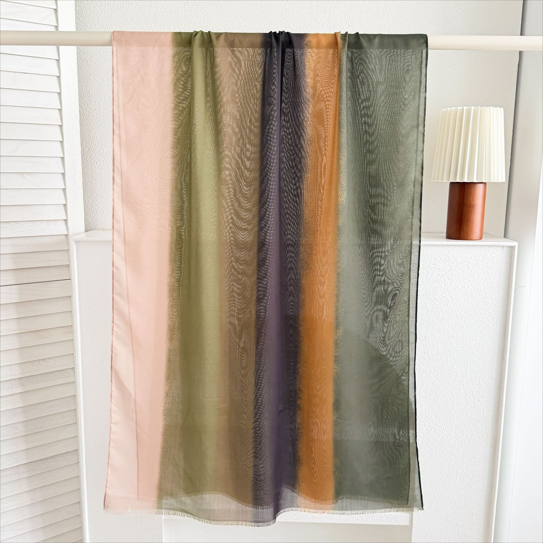 Watercolour & Tie-Dye Print Lightweight Hijab Scarf(MH257) - Mariam's Collection
