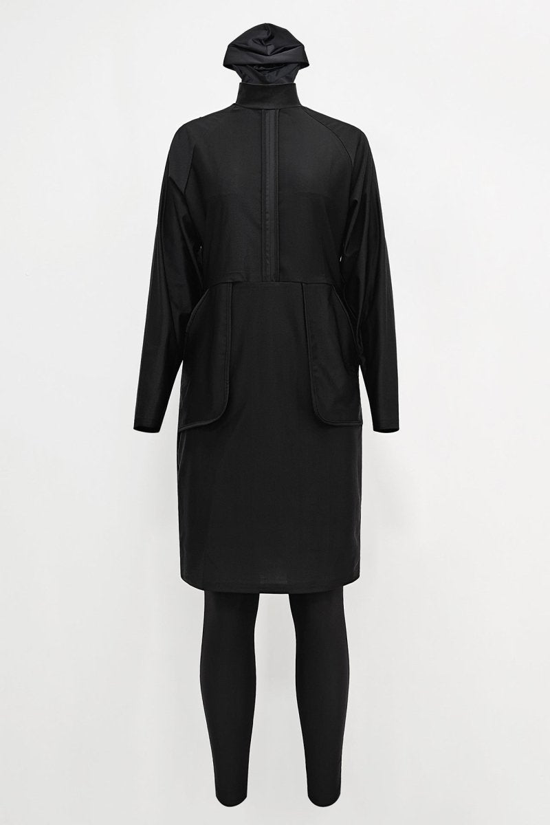 Women Modest Muslim Swimsuit Full Coverage Swimwear Islamic Hijab Swimming Burkini Swim Suit Solid Color. (MB021) - Mariam's Collection