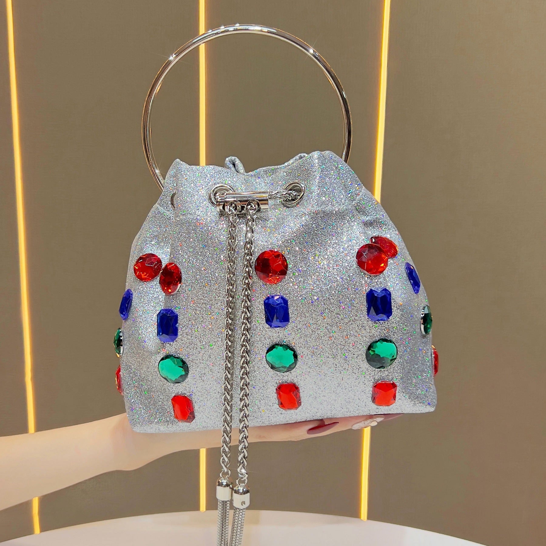 Women's Bucket Bag & Evening Chain Crossbody(MAC437) - Mariam's Collection