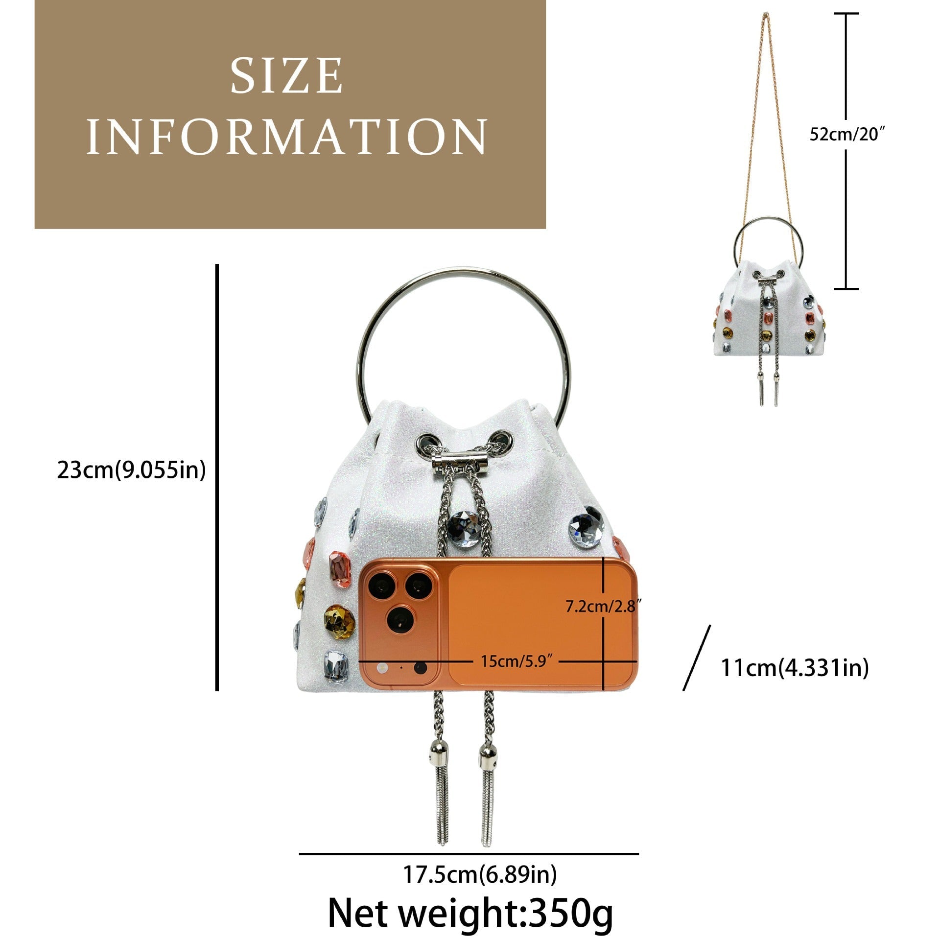 Women's Bucket Bag & Evening Chain Crossbody(MAC437) - Mariam's Collection