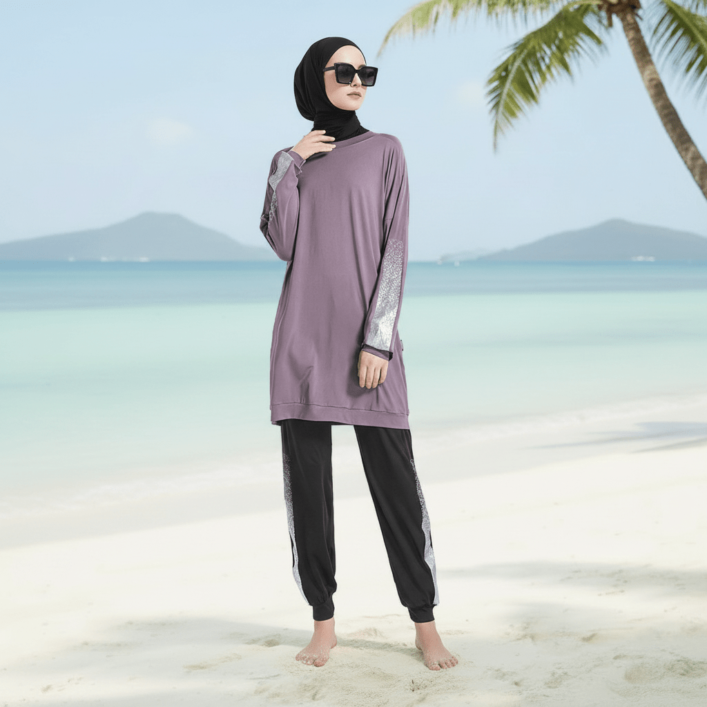 Women's Casual Two Piece Sweatsuit Set - Long Sleeve Crewneck and Joggers(MB008) - Mariam's Collection