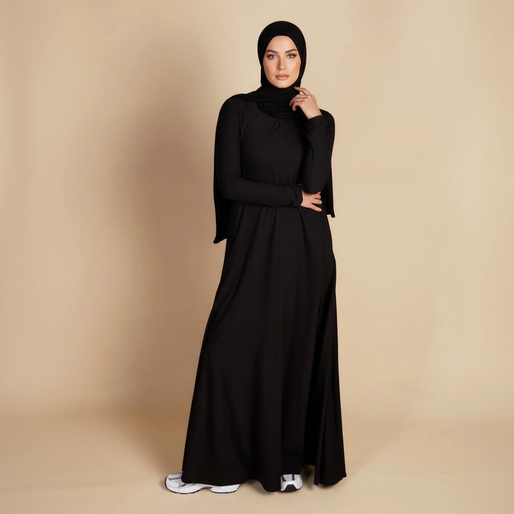 Natural Stretch Premium Lenzing™ Modal A-Line Dress (MA357)