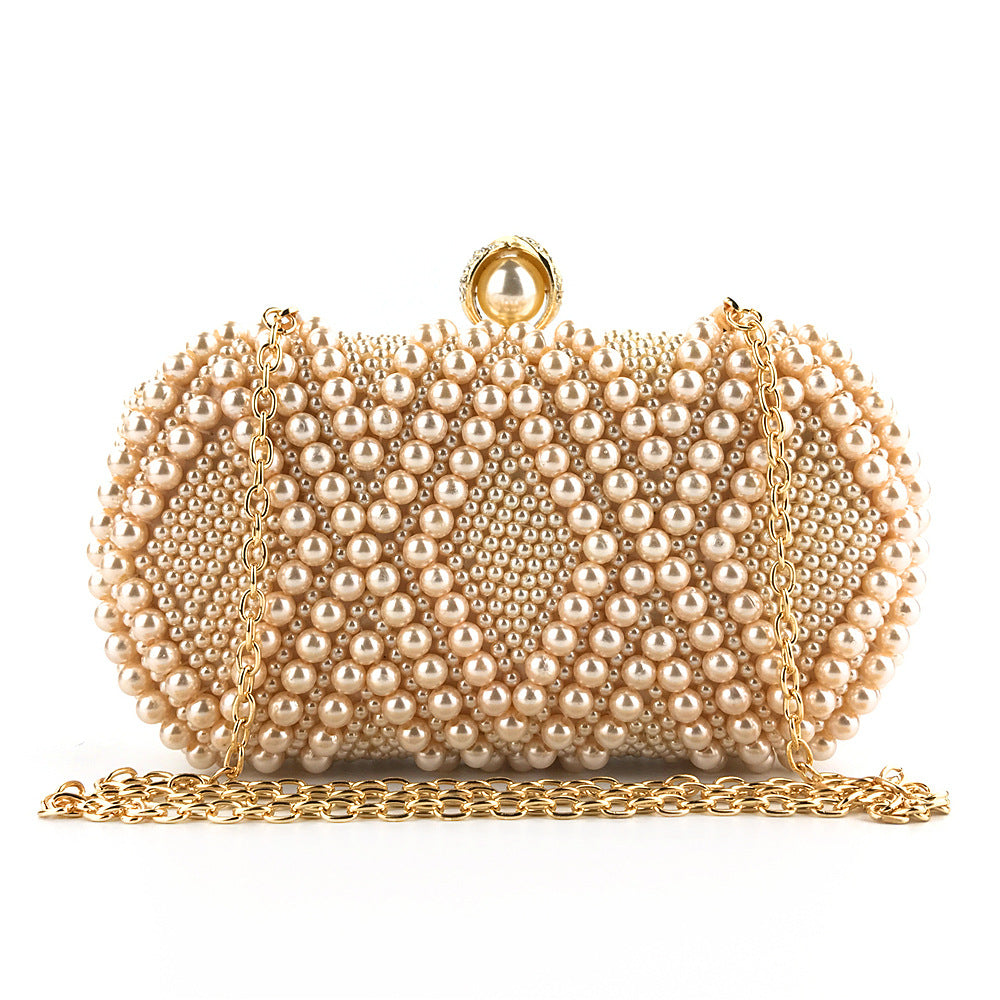 Hand-Beaded Pearl Evening Elegance Handbag (MAC286)