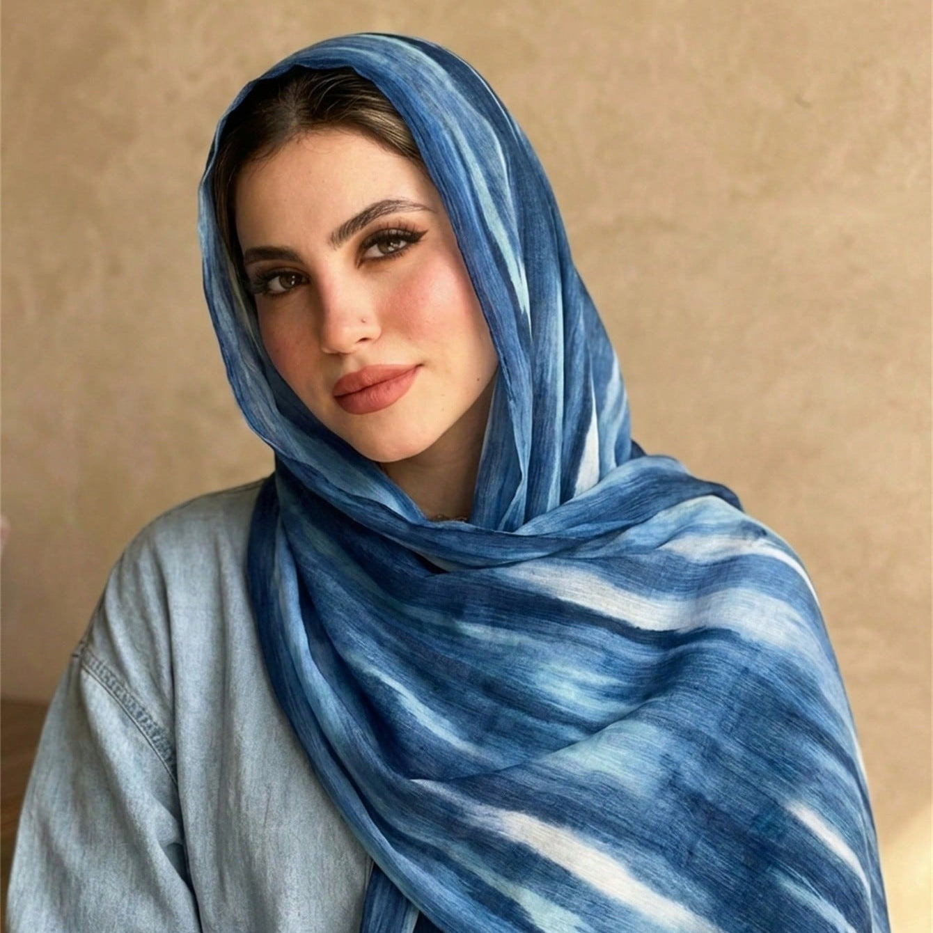 Rayon Gradient Tie-Dye Scarf(MH216)