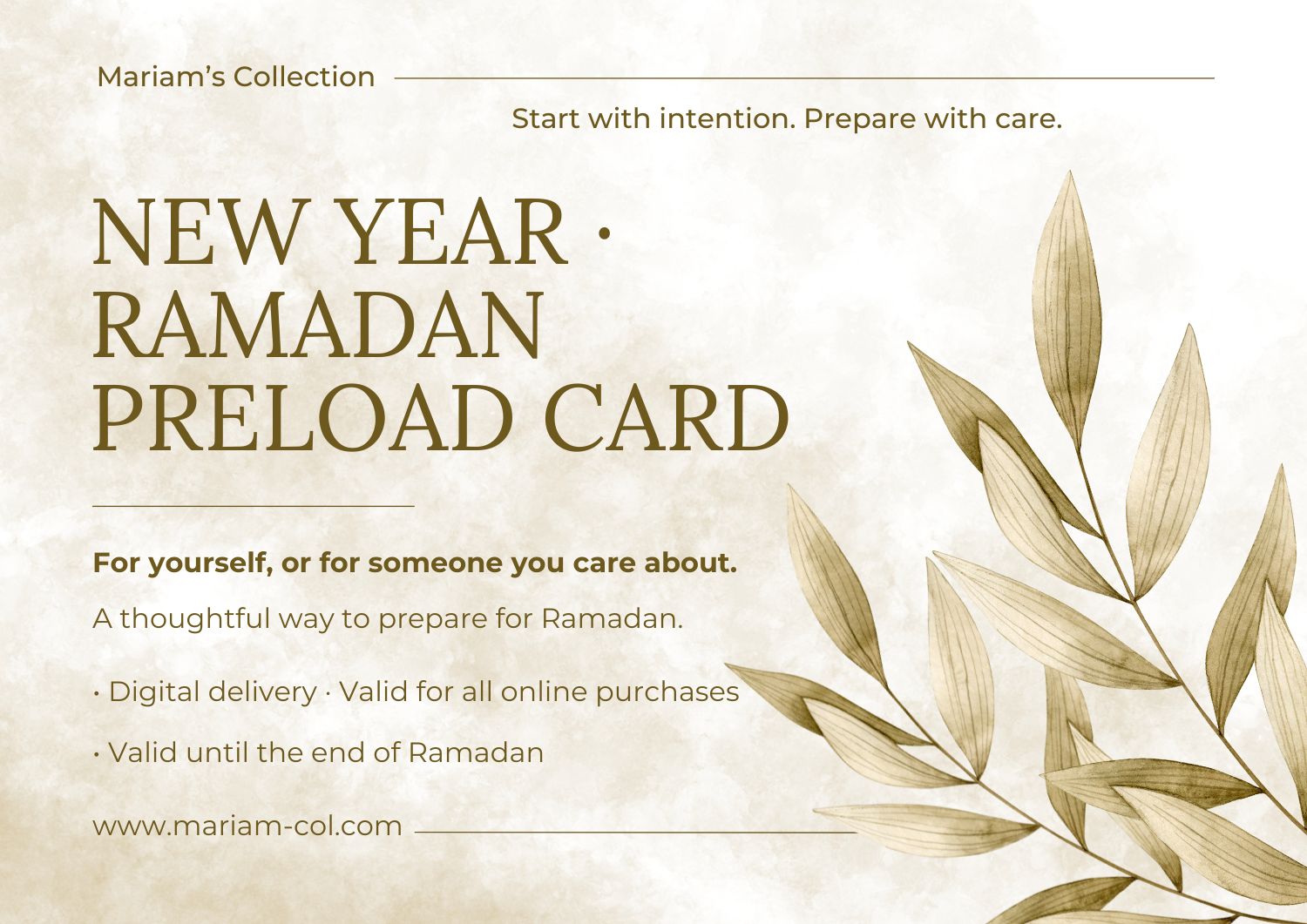 New Year Preload Card — Prepare for a Mindful Ramadan