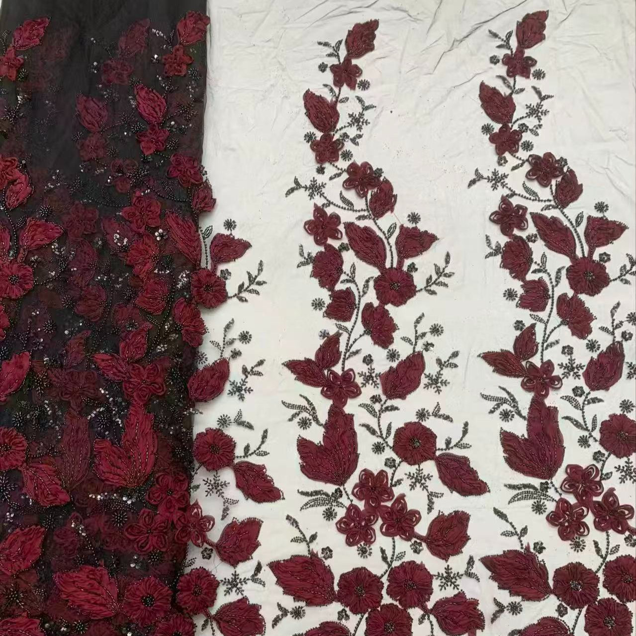 Sunlit Petals Floral Embroidered Abaya – Secret Garden Series (MOA300)