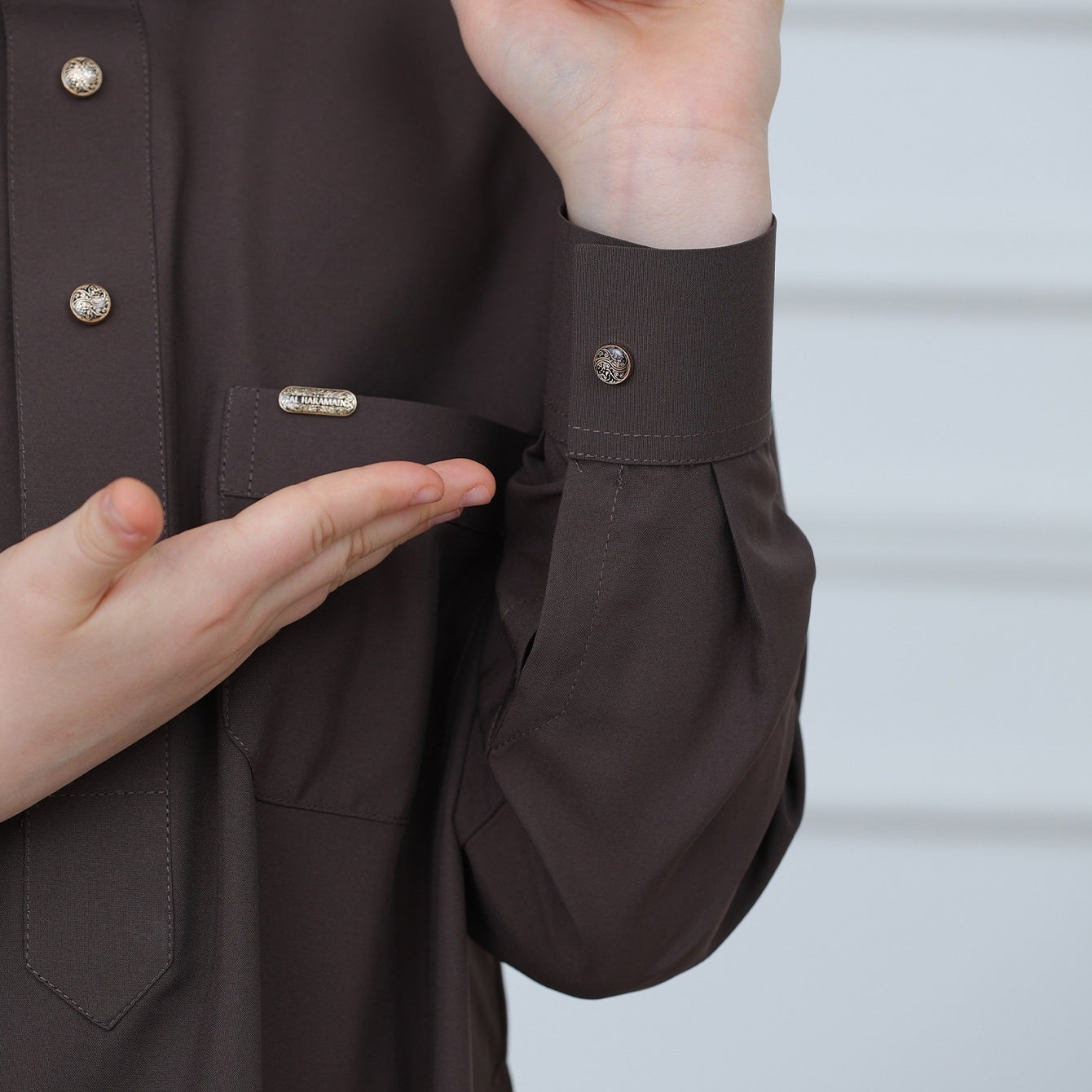 Boys Button-Front Thobe(MKB011)