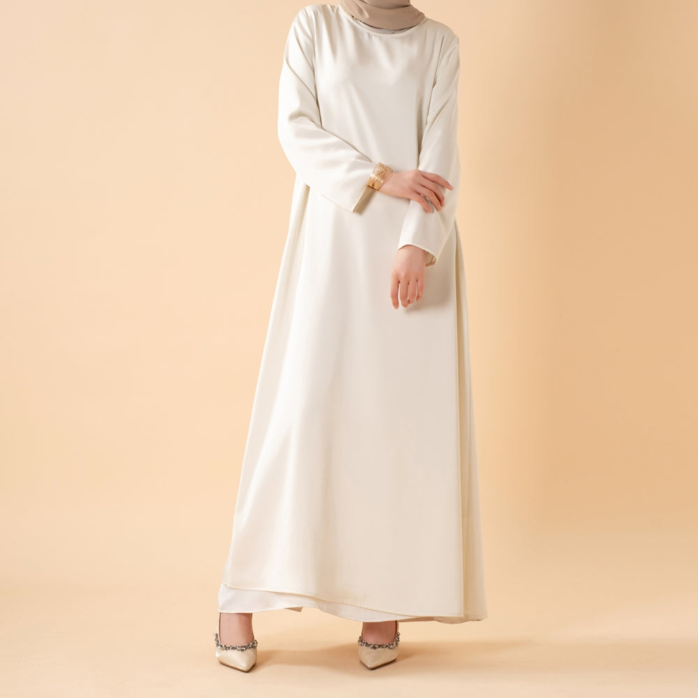 Luxus-Abaya mit handgefertigten Pailletten und Stickereien für Eid & Hochzeiten (MOA305)