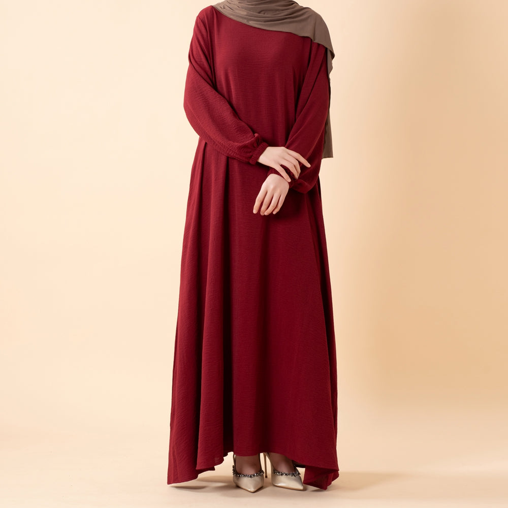 Essential Flow Crepe Maxi Dress with Pockets(MA385)