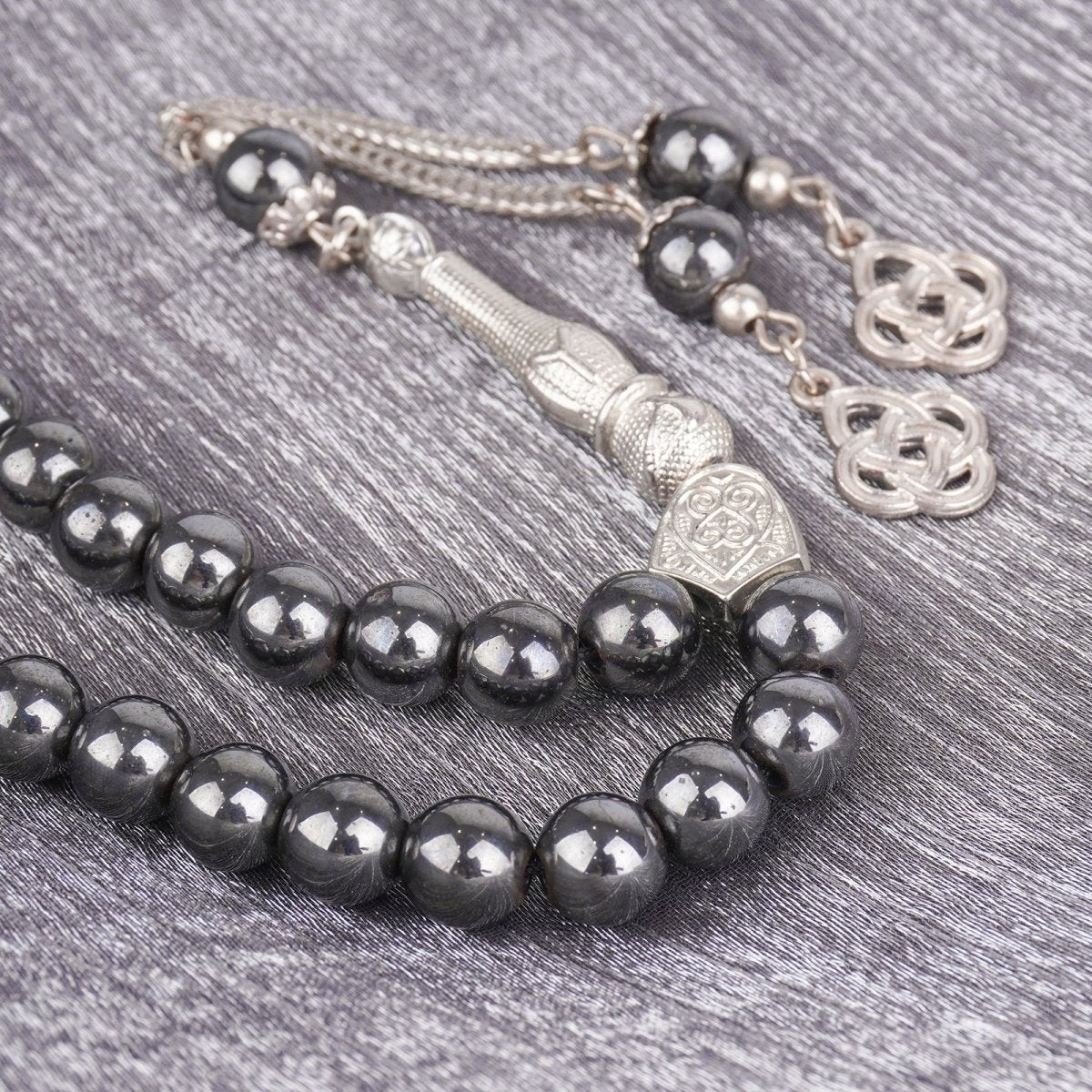 33 Bead Black Obsidian Tasbeeh(MR084) - Mariam's Collection