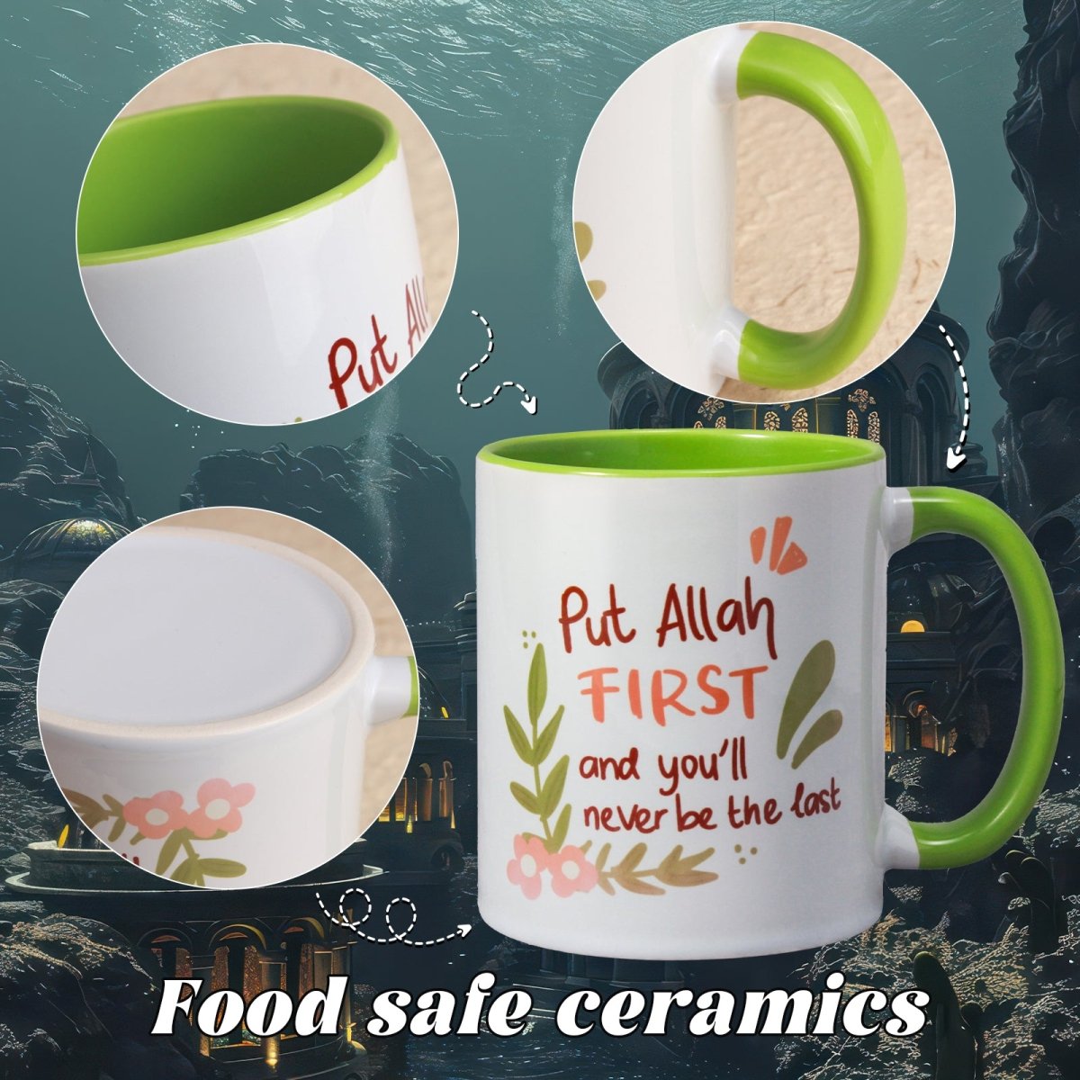3D Thermal Transfer Printing Pixel - Perfect Muslim Photo Mug Cup(MC01) - Mariam's Collection