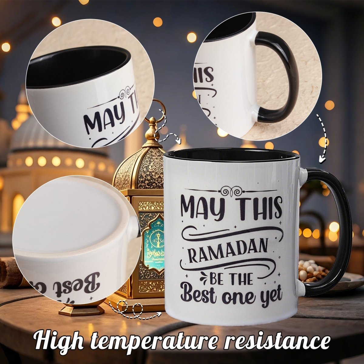 3D Thermal Transfer Printing Pixel - Perfect Muslim Photo Mug Cup(MC01) - Mariam's Collection