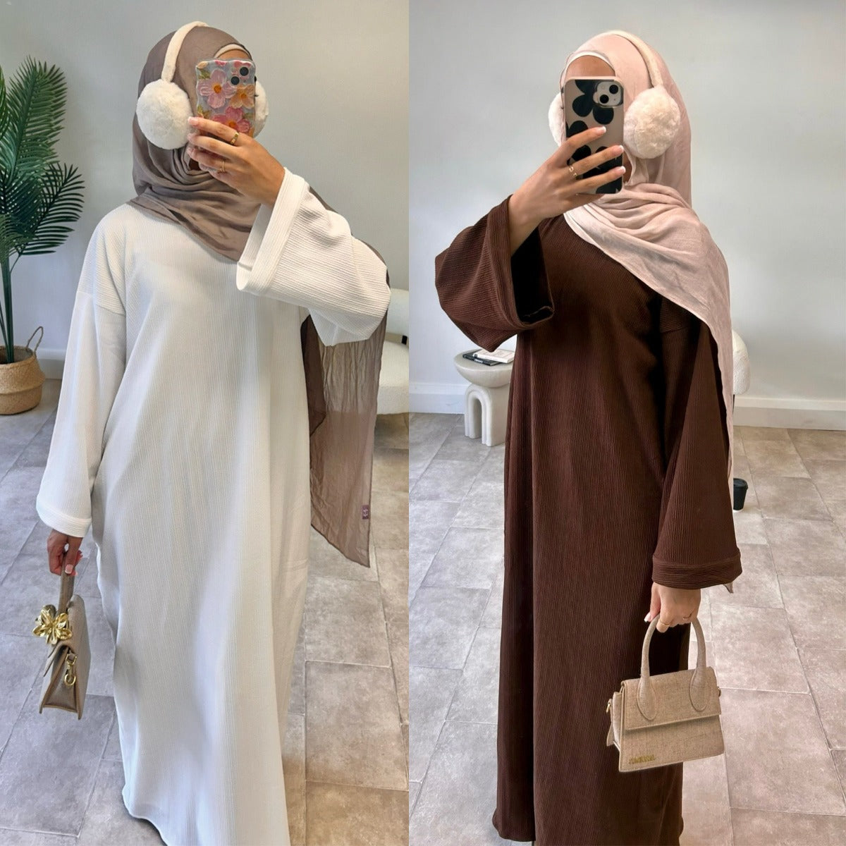 Four-Season Modest Maxi Dress Collection - Loose Fit Casual Abaya Dress(MA273)