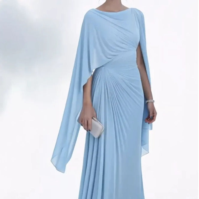 Pleated Evening Dress | Off-Shoulder Ruched Bodycon Gown(MS275)