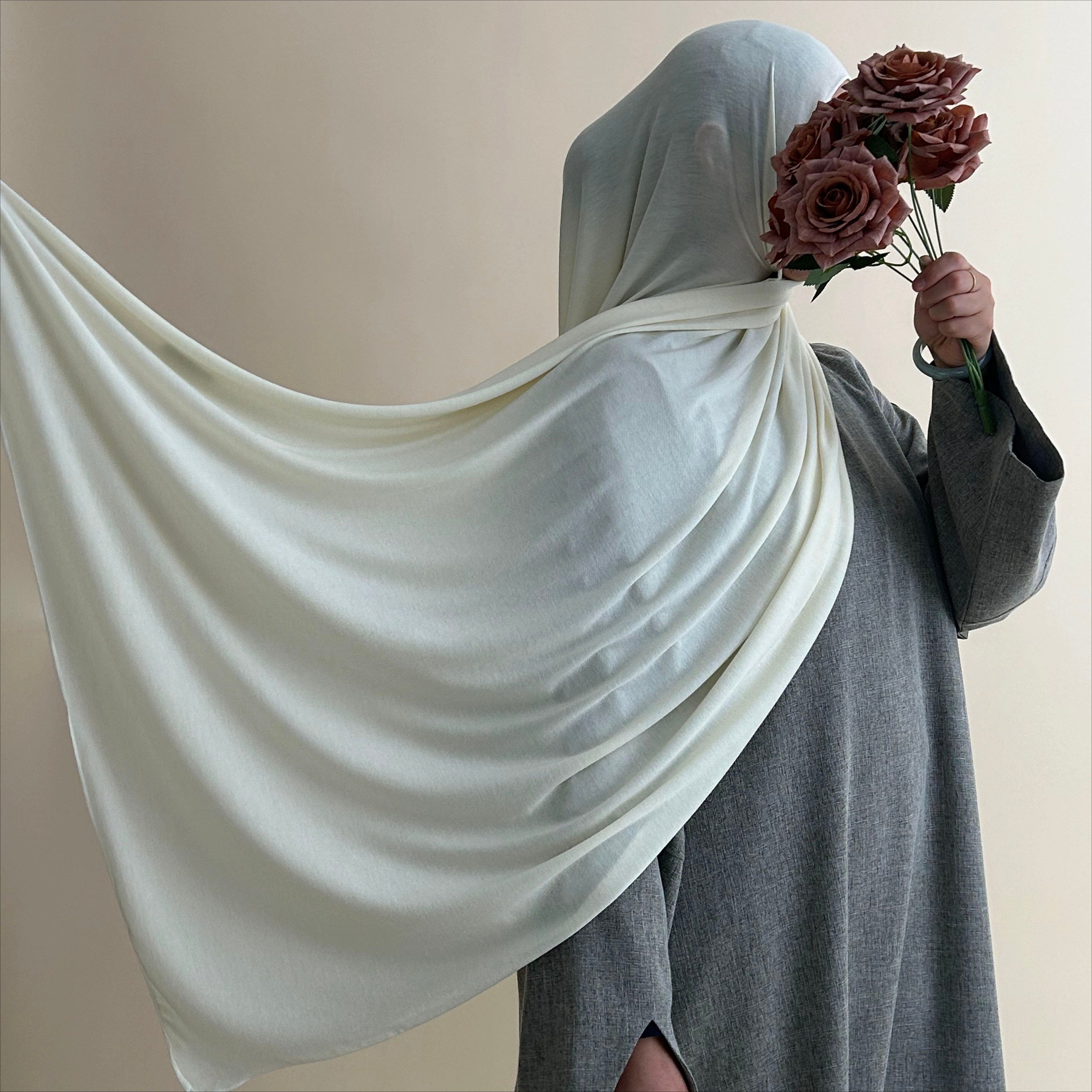 Cloud Soft Wool Blend  Jersey Hijab(MH197)