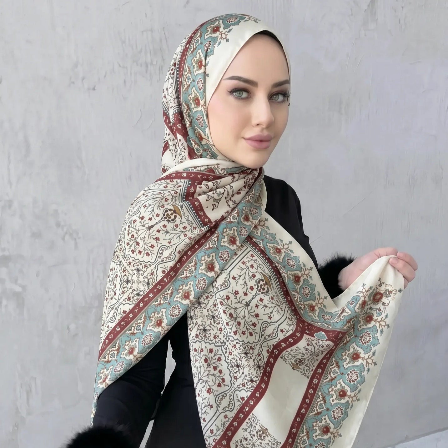 Printed Hijab Scarf(MH239)