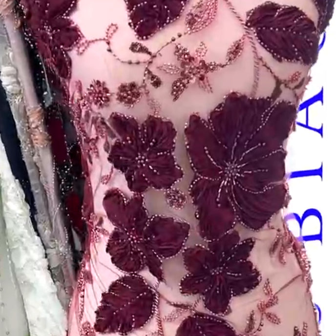 Sunlit Petals Floral Embroidered Abaya – Secret Garden Series (MOA300)