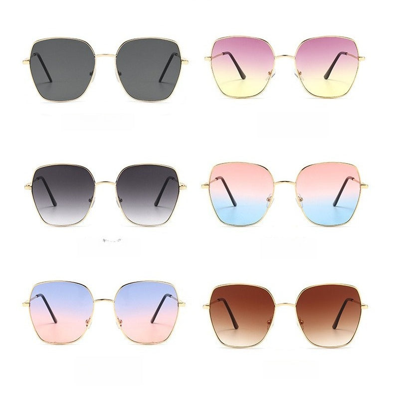 Oversized Gradient Sunglasses for Women – Face-Slimming Fashion Statement (MAC263)