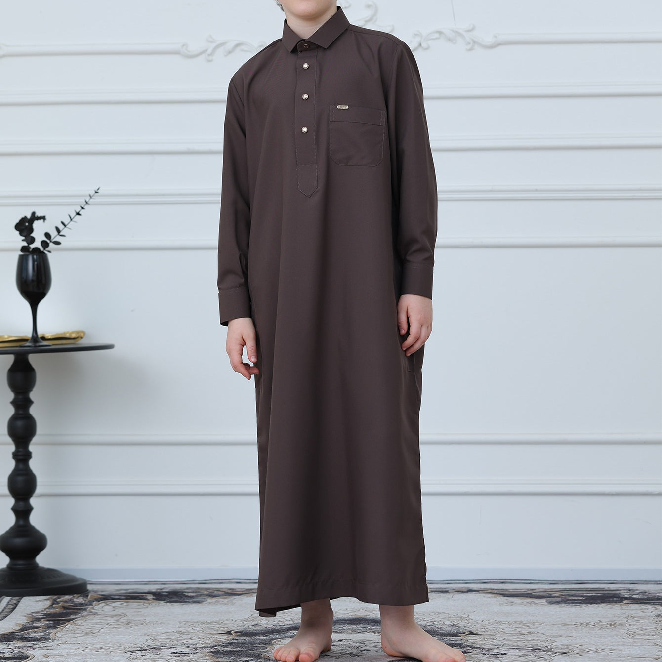 Boys Button-Front Thobe(MKB011)