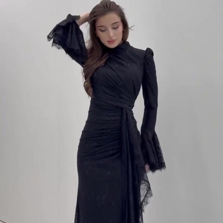 Sequin Embellished Maxi Dress(MS282)