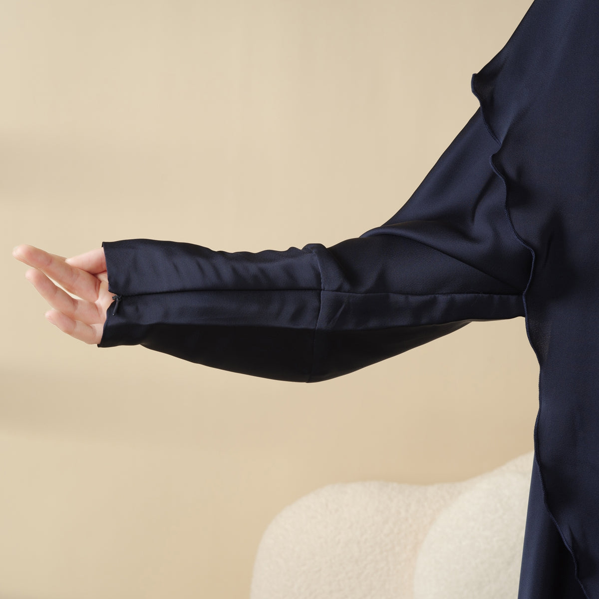 Archive Piece Abaya With Khimar | Satin Khimar and Abaya- MP001 (Size M Only)