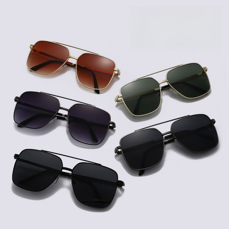 Vintage Double Bridge Sunglasses - Timeless Retro Style for Men & Women (MAC265)