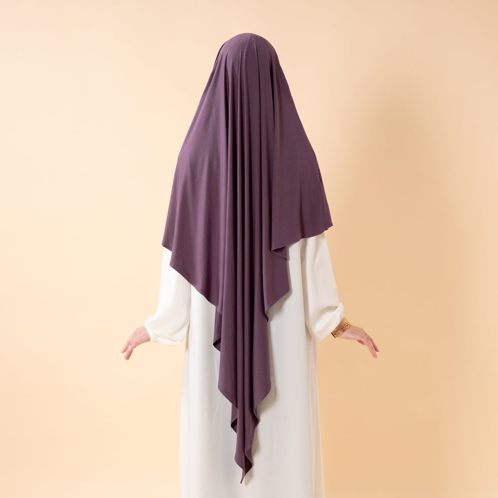 Premium Lenzing™ Modal Khimar with Integrated Face Veil (MK029)