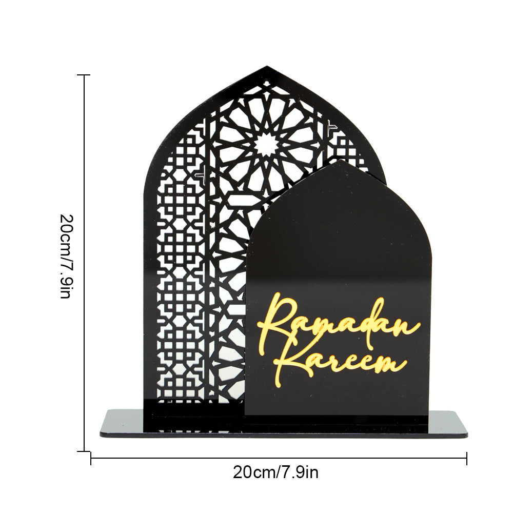 Islamic Hollow Pattern Acrylic Tabletop Decor (MAC404)