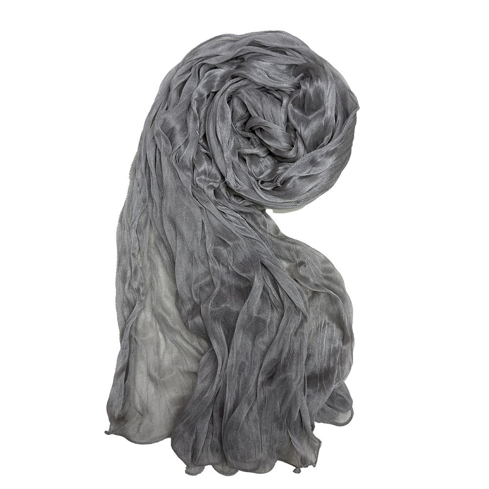 Crinkle Organza Hijab Scarf(MH222)