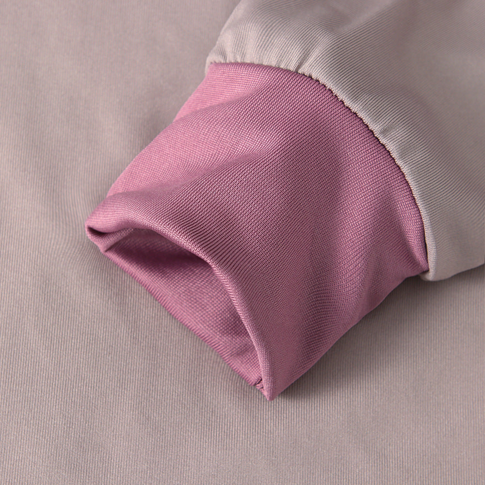 Girls Dress & Bow Hijab Set with Ruffle Trim(MKG026)