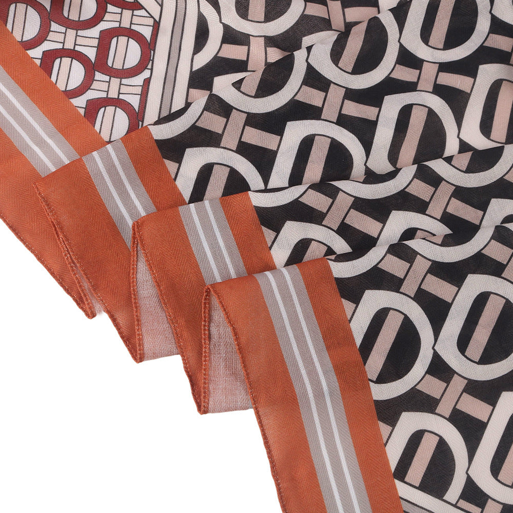 Twill Cotton Printed Scarf(MH215)