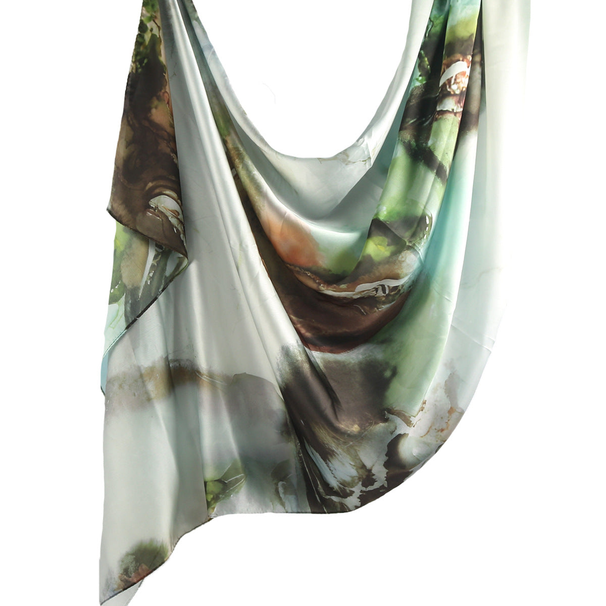 Elegance Satin Marble Print Hijab (MH172)