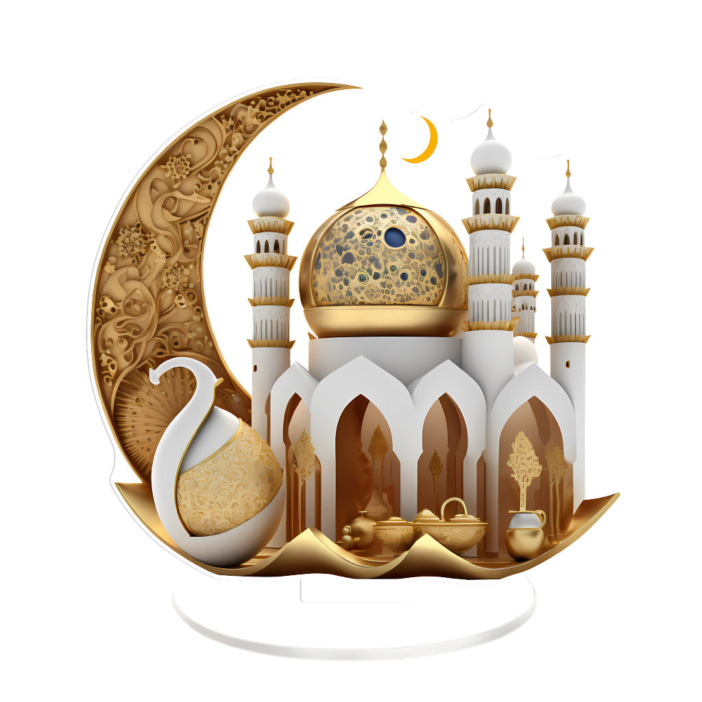Islamic Style Mosque Acrylic Tabletop Decor (MAC386)