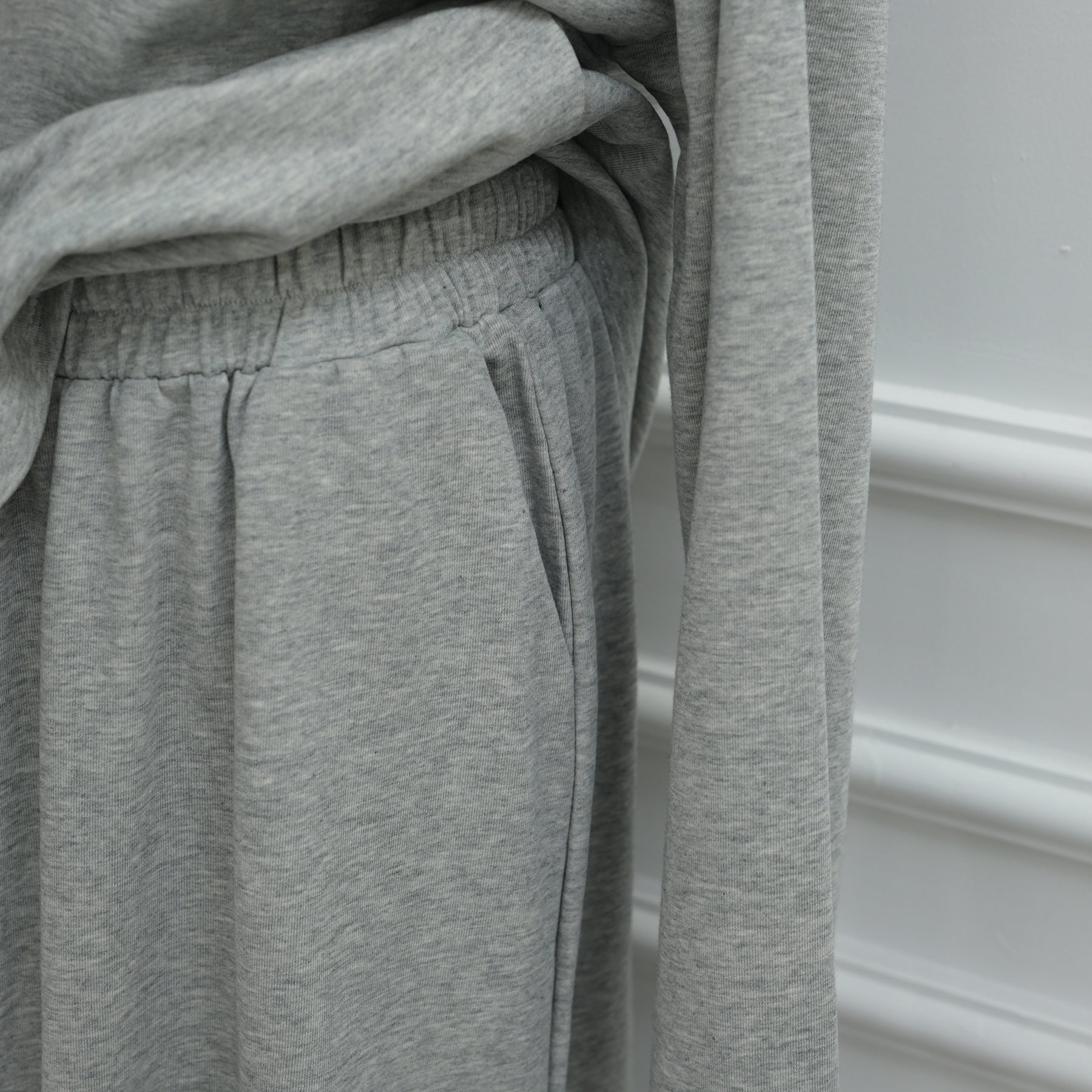 Cotton Half-Zip Top & Maxi Skirt Set(MS441)