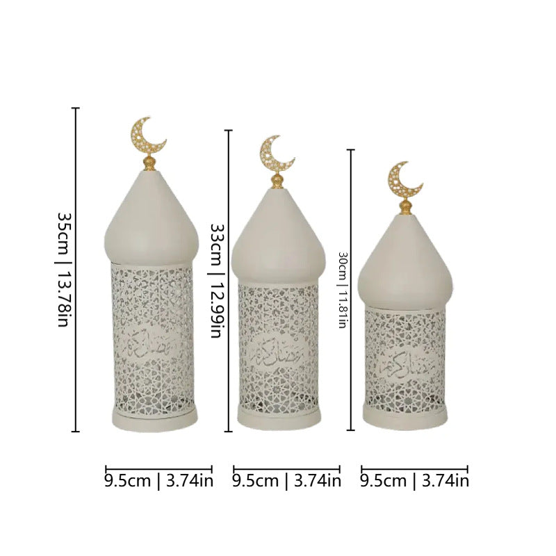 Ramadan Eid Candle Lantern Metal Craft Decorative Light (MAC380)