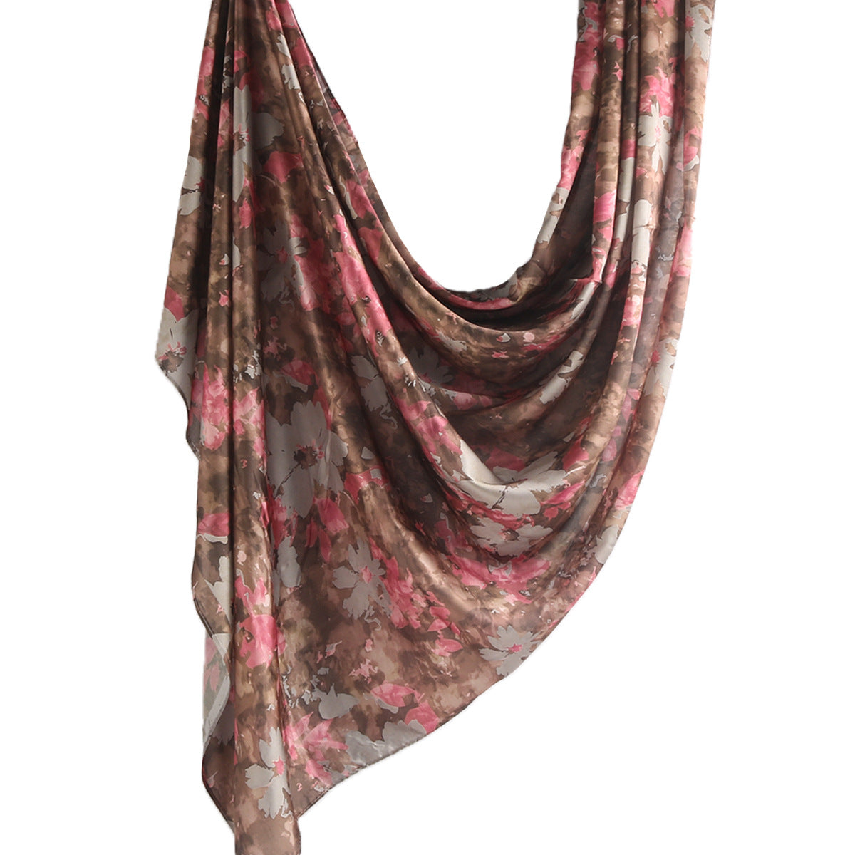 Elegance Satin Marble Print Hijab (MH172)
