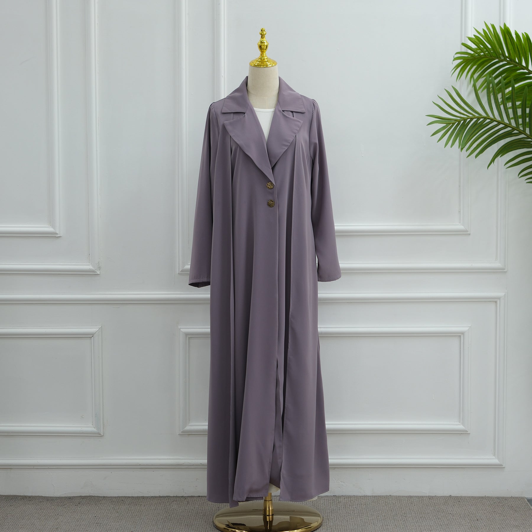 Blazer Open Abaya Set with Hijab(MOA272)