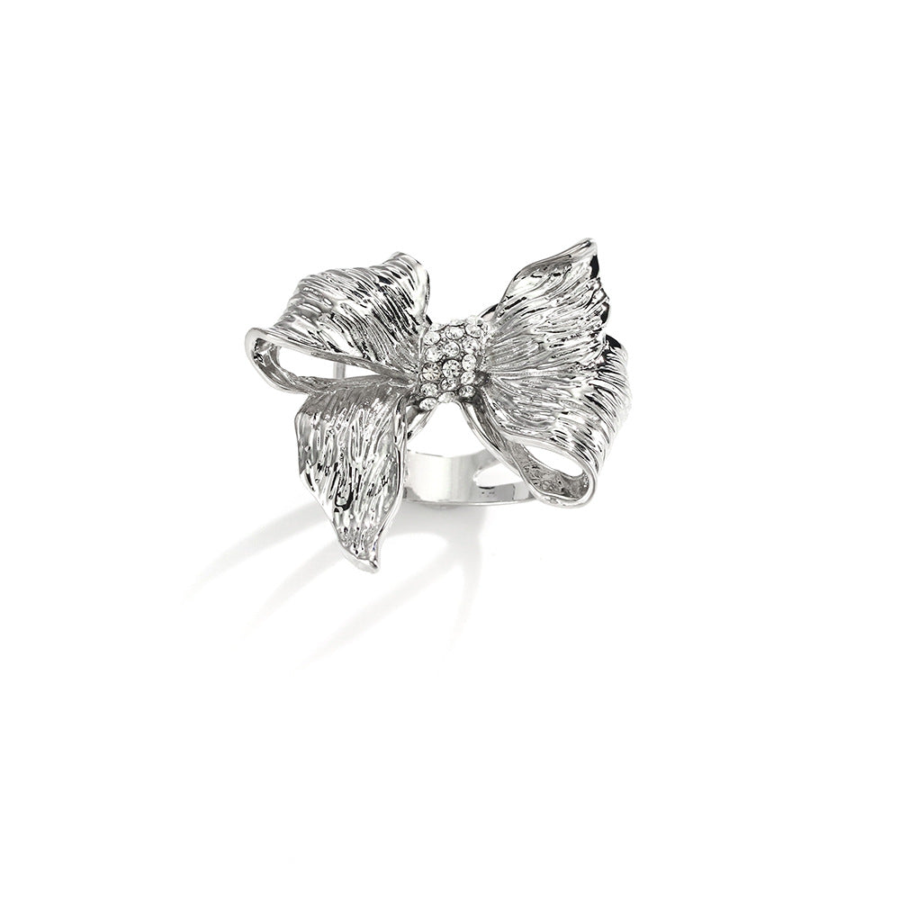 Versatile Accent Embroidered Bow Hijab Ring (MAC340)