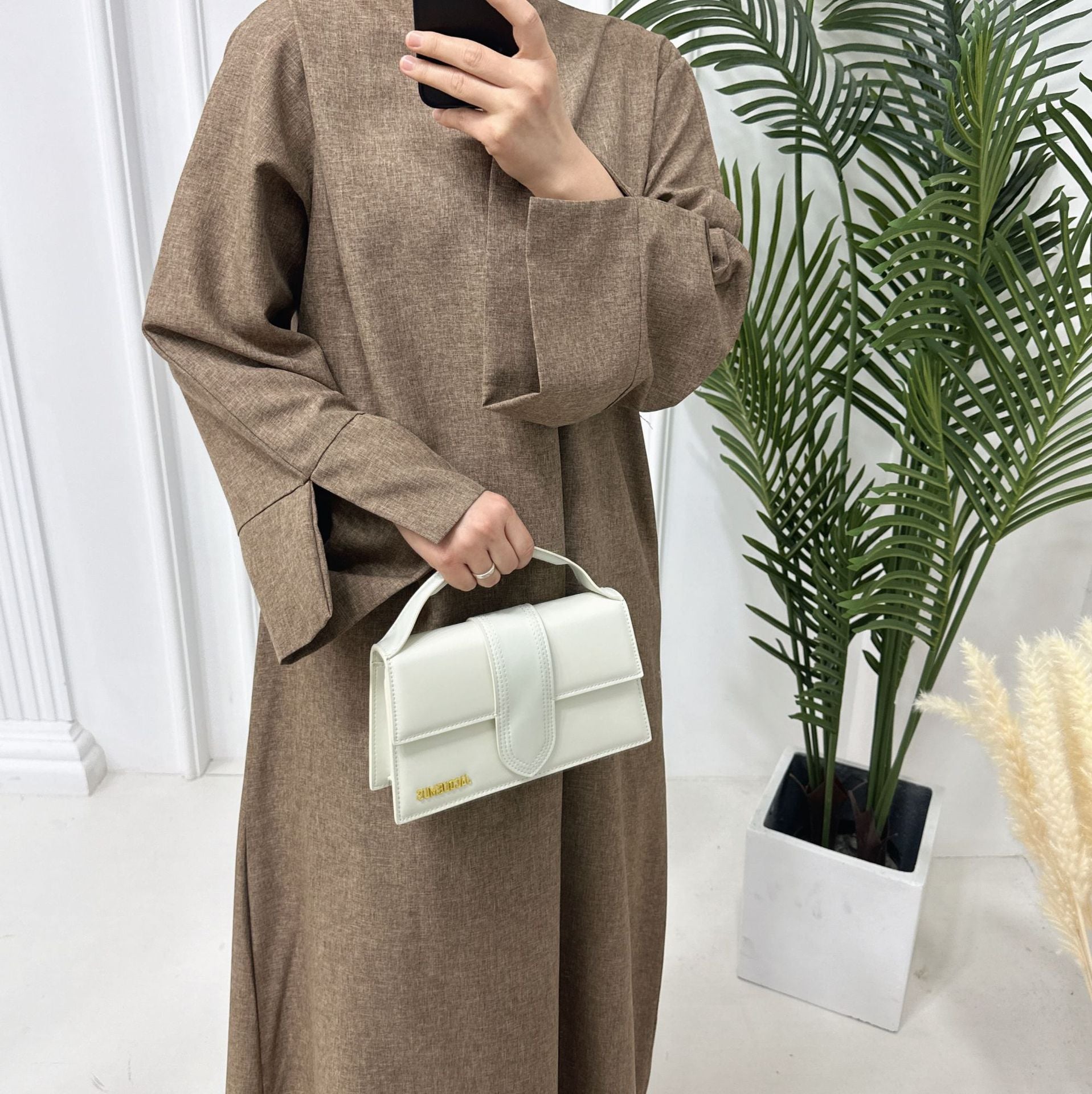 Elegant Loose Abaya with Pockets (MA104)